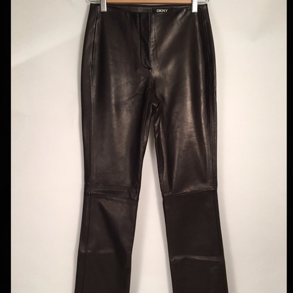 dkny leather pants